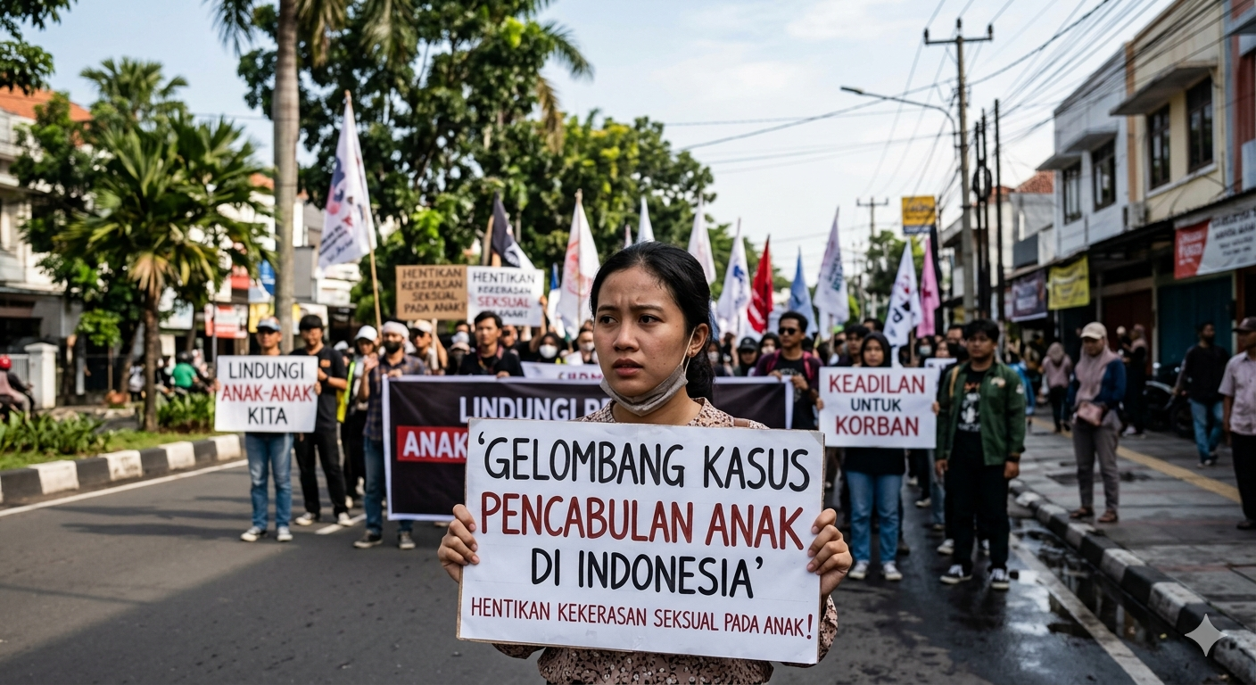 Gelombang Kasus Pencabulan Anak di Indonesia: Dari Pengamen hingga Oknum Pengacara Masuk DPO
